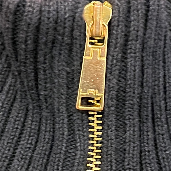 Lauren Ralph Lauren Navy Zip-Up Sweater - Picture 4 of 7
